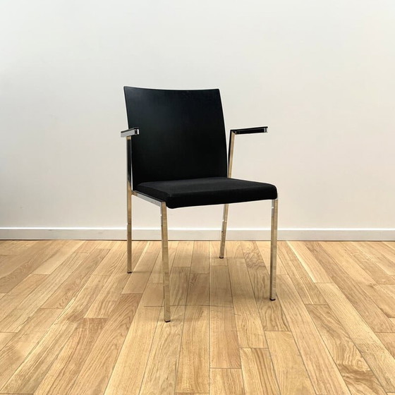 Image 1 of Chaise vintage en aluminium chromé et plastique par Arro