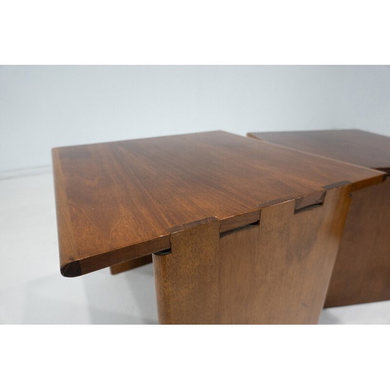 Image 1 of Tables gigognes en bois vintage, Italie 1960