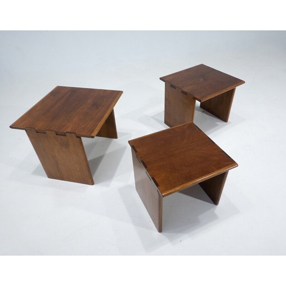 Image 1 of Tables gigognes en bois vintage, Italie 1960