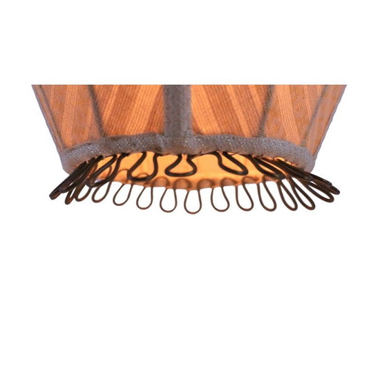 Image 1 of Lampe suspendue en tissu du milieu du siècle, Danemark, années 1950