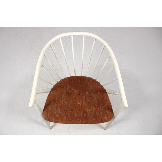 Image 1 of Chaise longue vintage en bois par Sonna Rosen pour Nässjö Stolfabrik Suède