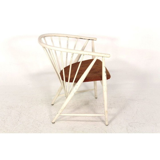 Image 1 of Chaise longue vintage en bois par Sonna Rosen pour Nässjö Stolfabrik Suède