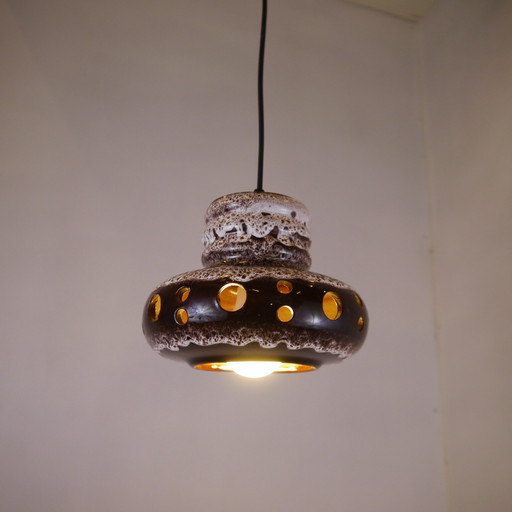 Lampe pendante en lave grasse Herda