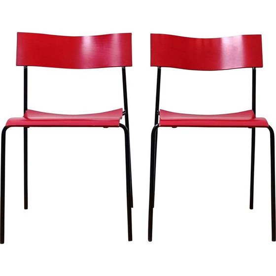 Image 1 of Chaise d'école vintage Campus by Lammhults par Johannes Foerson et Peter Hiort-Lorenzen