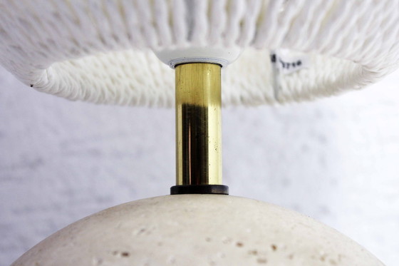 Image 1 of Lampe De Table En Travertin