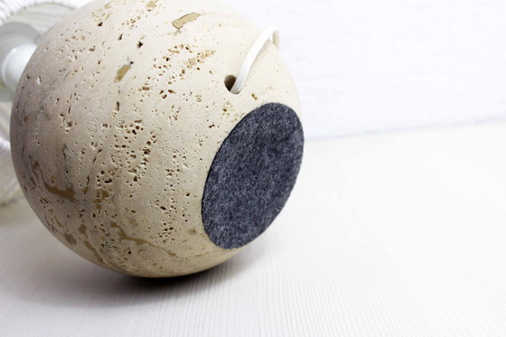 Image 1 of Lampe De Table En Travertin