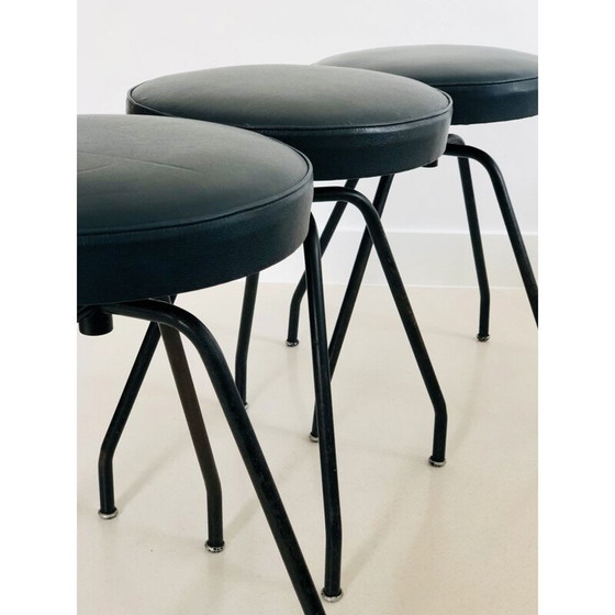 Image 1 of Ensemble de 3 tabourets Proni vintage, Italie 1950