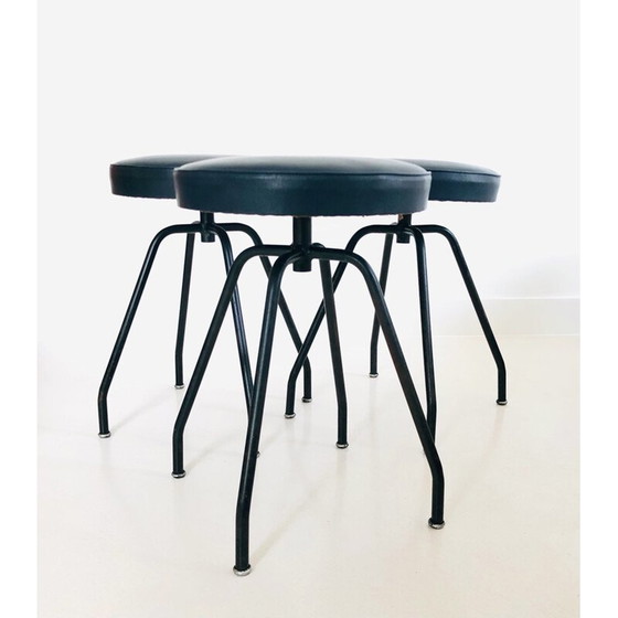 Image 1 of Ensemble de 3 tabourets Proni vintage, Italie 1950