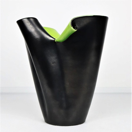 Image 1 of Vase mouchoir vintage par Elchinger, France 1950