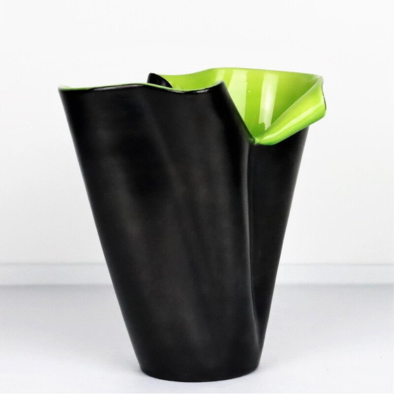 Image 1 of Vase mouchoir vintage par Elchinger, France 1950