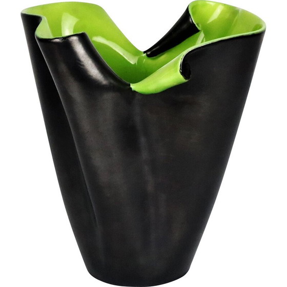 Image 1 of Vase mouchoir vintage par Elchinger, France 1950