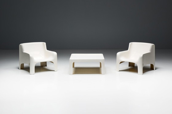 Image 1 of Table basse 'Solar' en fibre de verre Arflex par Carlo Bartoli, Italie, années 1960