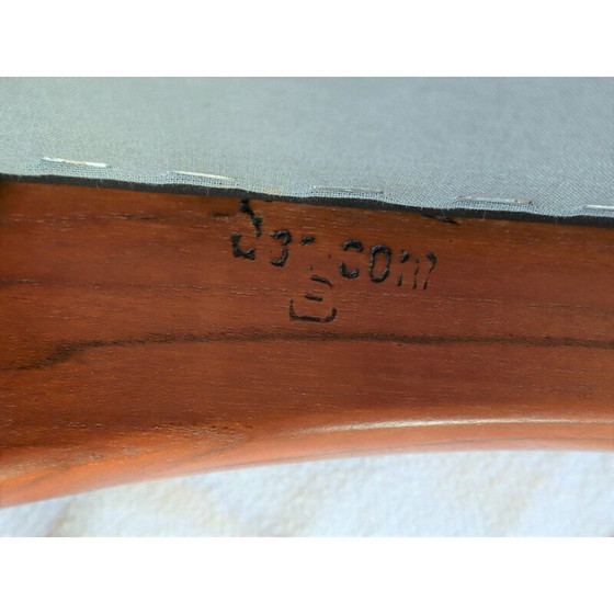 Image 1 of Ensemble de 6 chaises vintage en teck par Johannes Andersen pour Samcom, Danemark années 1960