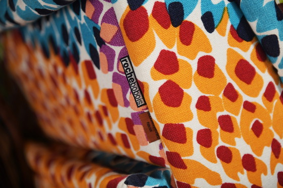 Image 1 of Etonnant tissu Mah Jong Missoni coloré par Hans Hopfer pour Roche Bobois France