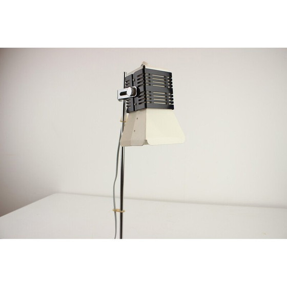Image 1 of Lampe de table réglable vintage en métal et chrome, Tchécoslovaquie 1970