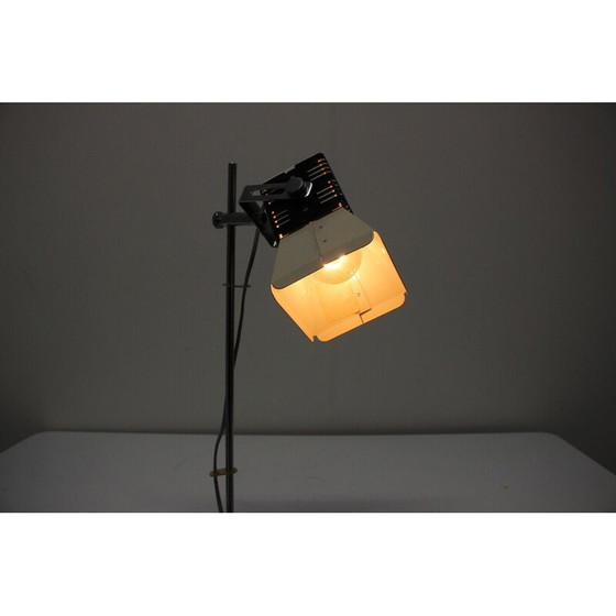 Image 1 of Lampe de table réglable vintage en métal et chrome, Tchécoslovaquie 1970