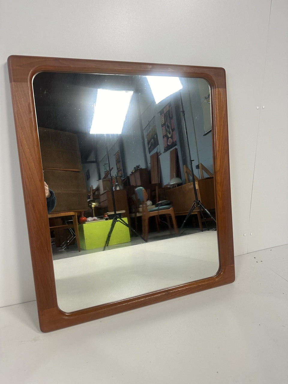 Miroir vintage en teck danois