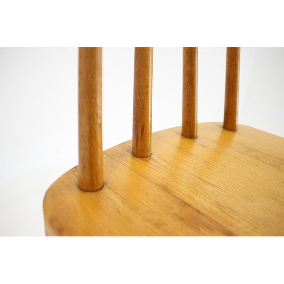 Image 1 of Chaise vintage en hêtre réglable en hauteur, Tchécoslovaquie 1970