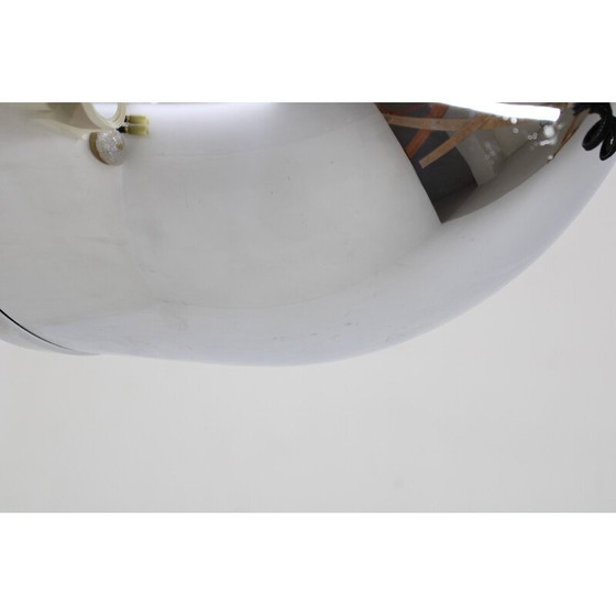 Image 1 of Lampe suspendue ajustable vintage italienne chromée, 1970