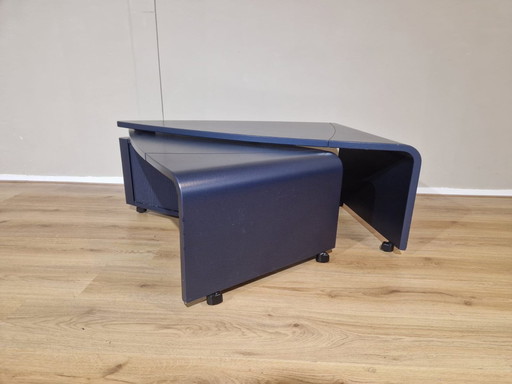 Leolux Meropida Table basse - Bleu - Design - Réglable