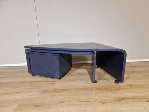 Leolux Meropida Table basse - Bleu - Design - Réglable