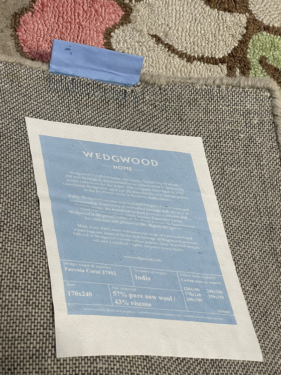 Image 1 of Brink & Campman Wedgwood Tapis Paeonia Coral