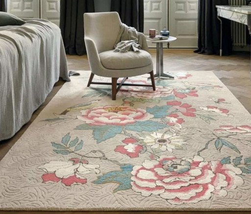 Brink & Campman Wedgwood Tapis Paeonia Coral