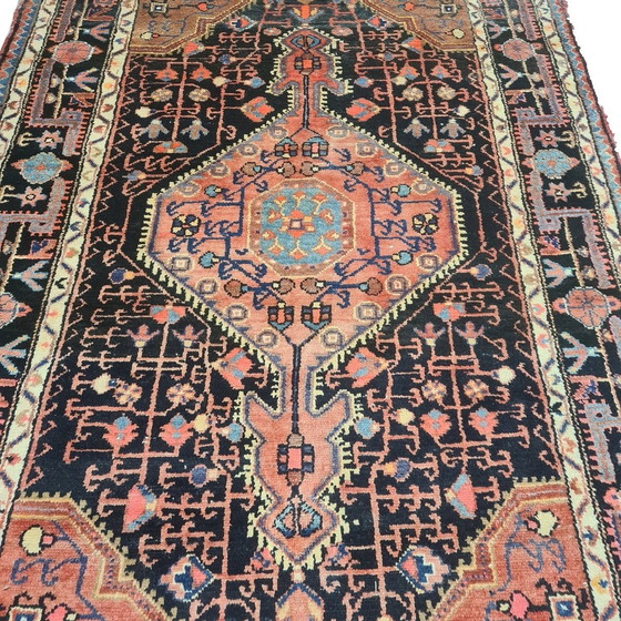 Image 1 of Tapis Hamadan en laine nouée à la main, 1970