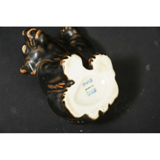 Image 1 of Ensemble de 5 sculptures d'ours Knud Kyhn pour Royal Copenhagen, Danemark 1950