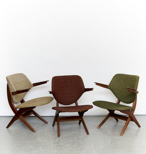 Set Of Louis Van Teeffelen Pelikan Chairs For Wébé