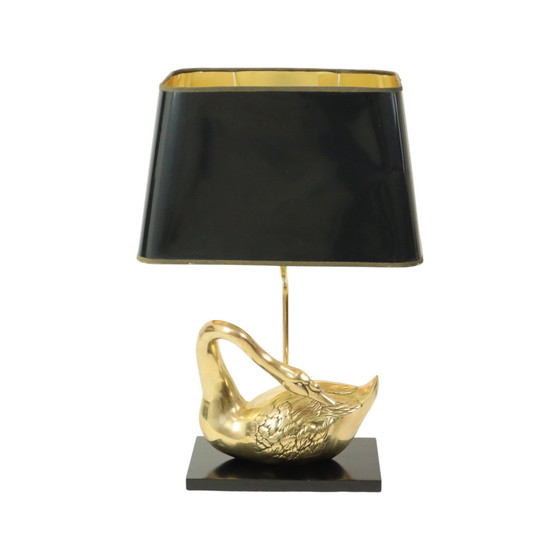 Image 1 of Lampe cygne Hollywood Regency Italie