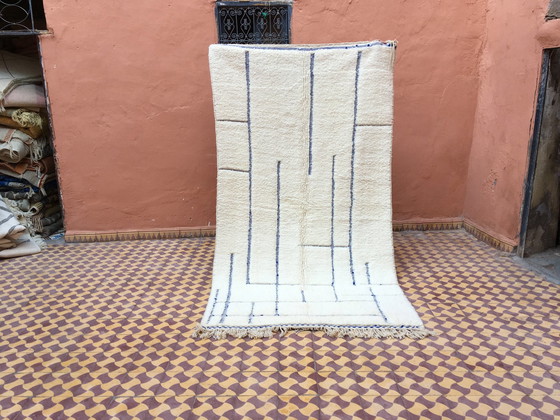 Image 1 of Tapis Beni Ouarain Berbère Marocain 260 X 141 Cm