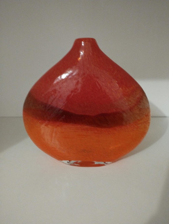 Image 1 of Paire Ou 2 Vases En Pate De Verre Époque 80' Vintage