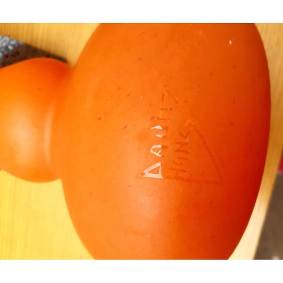 Image 1 of Vase vintage en verre soliflore par Daum Nancy