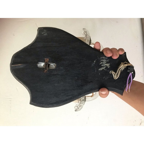 Image 1 of Paire d'appliques vintage avec fleurs et feuillages, Italie 1950