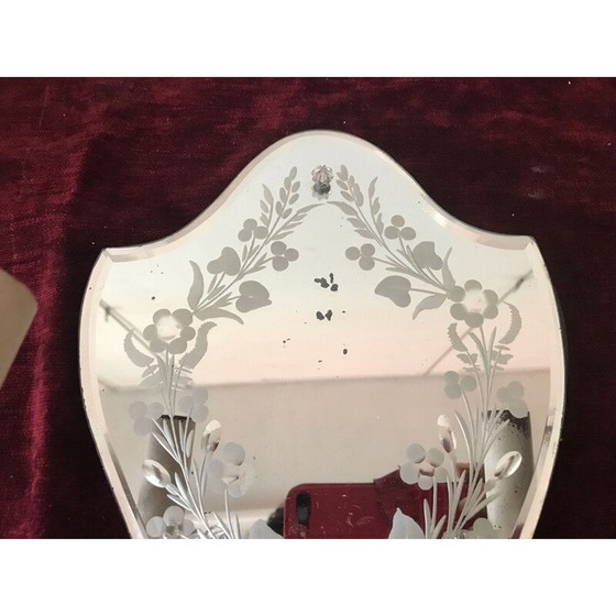 Image 1 of Paire d'appliques vintage avec fleurs et feuillages, Italie 1950