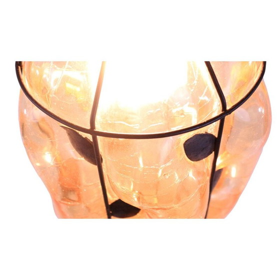 Image 1 of Lampe suspendue vintage par Ture Berglund Skansenlampa pour Stockholms Glasbruk, années 1930