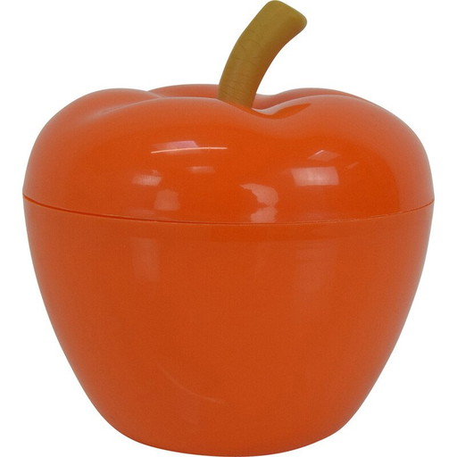 Boîte à pommes en plastique du milieu du siècle, Tchécoslovaquie 1970