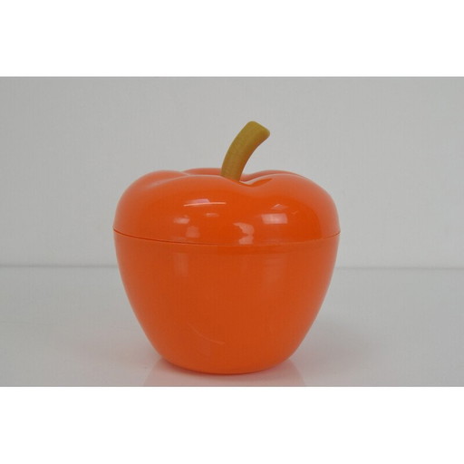 Boîte à pommes en plastique du milieu du siècle, Tchécoslovaquie 1970
