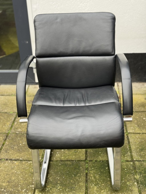 4 X fauteuils en cuir