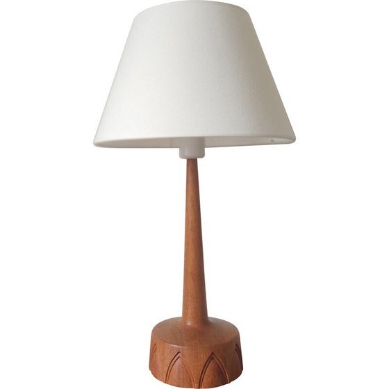 Image 1 of Lampe de table vintage en teck pour AB Stilarmatur Tranås, Suède 1960