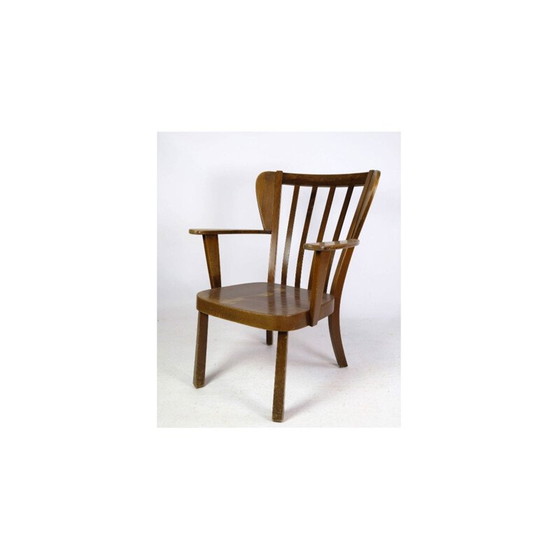 Image 1 of Fauteuil Canada vintage en hêtre teinté modèle 2252 par Søren Hansen pour Fritz Hansen, années 1940