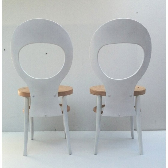 Image 1 of Paire de chaises "mouette" vintage de Baumann, 1950