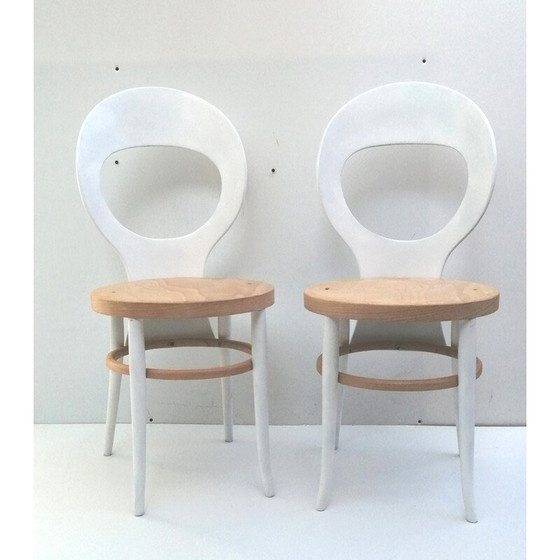 Image 1 of Paire de chaises "mouette" vintage de Baumann, 1950