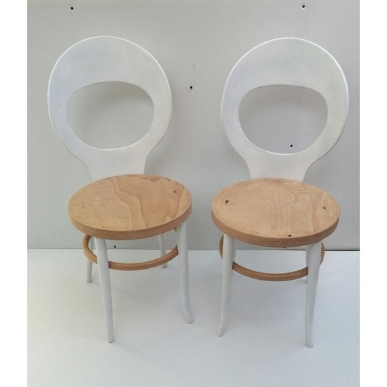 Image 1 of Paire de chaises "mouette" vintage de Baumann, 1950