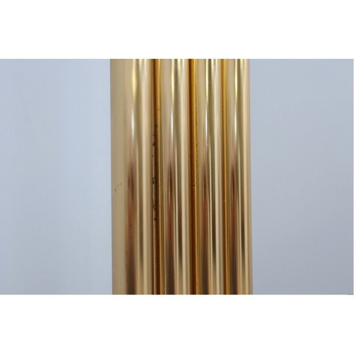Lampadaire vintage articulé en laiton plaqué par Goffredo Reggiani, Italie 1970