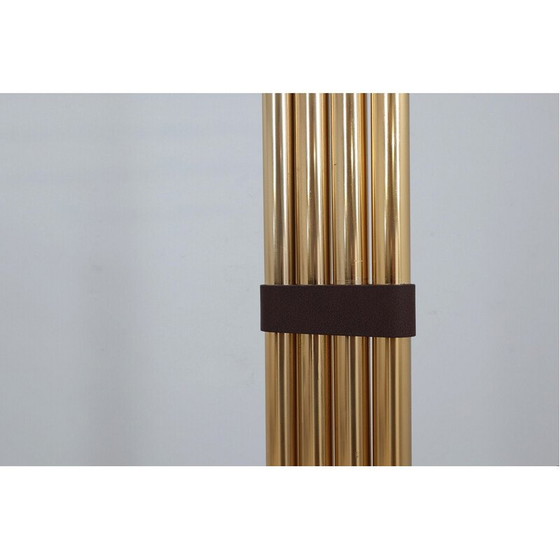 Image 1 of Lampadaire vintage articulé en laiton plaqué par Goffredo Reggiani, Italie 1970