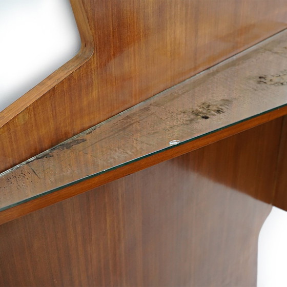 Image 1 of Bar mobile avec 2 tabourets, années 1950