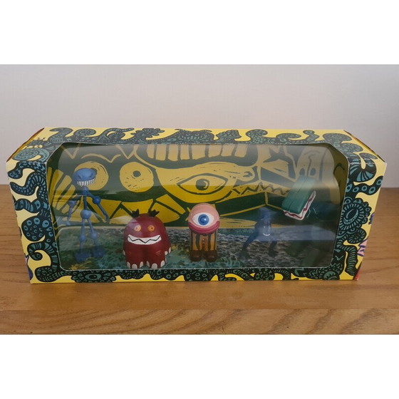 Image 1 of Box of vintage figurines "Di Rosa Land" by Hervé and Richard Di Rosa for Starlux