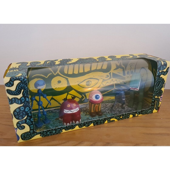 Image 1 of Box of vintage figurines "Di Rosa Land" by Hervé and Richard Di Rosa for Starlux